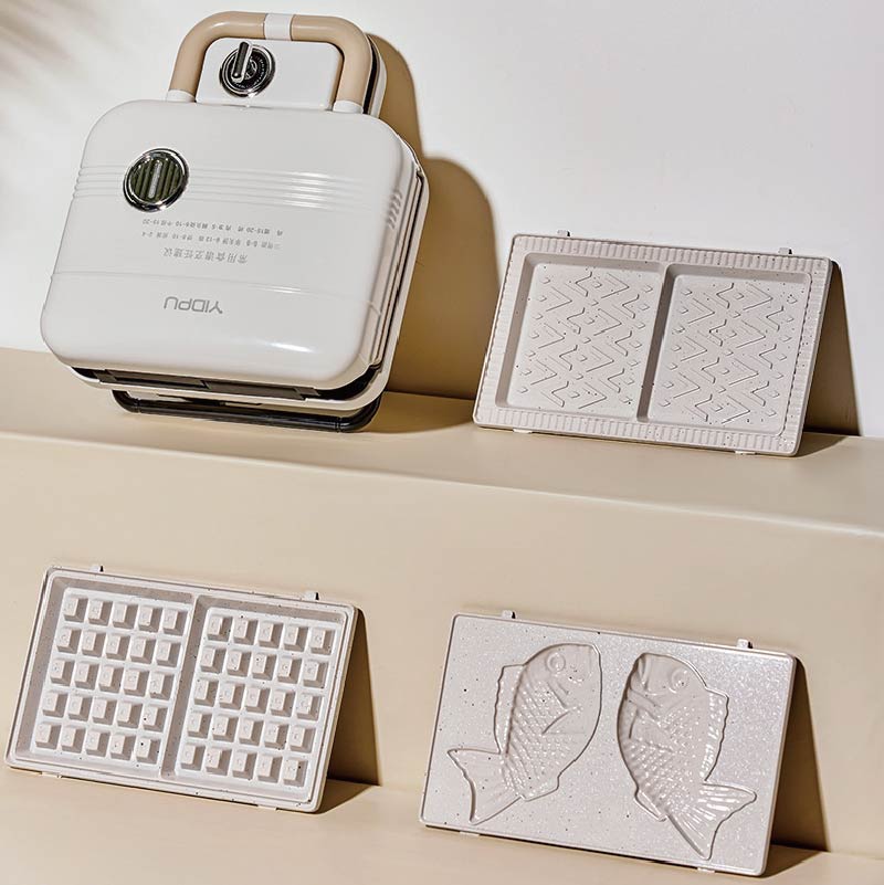 Mini Waffle Maker Machine - 750w elektrische Sandwich maschine multifunktion ale