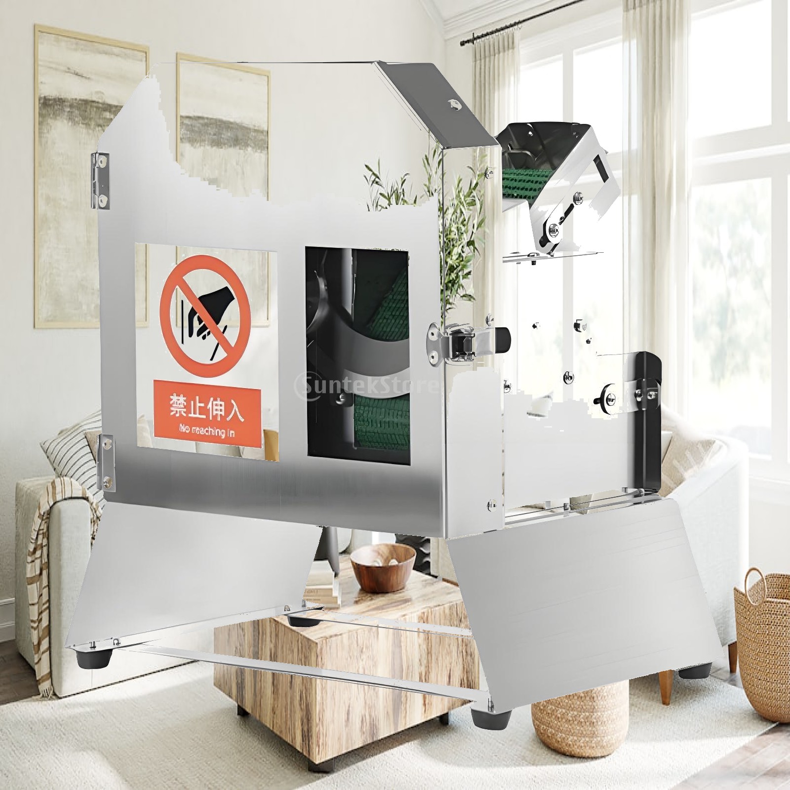 Kitchen Appliances - Automatischer Gemüseschneider mit Förderband, Sicherer Gemüseschneider,